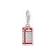 Thomas Sabo Londoni piros telefonfülke ezüst charm 2120-041-10