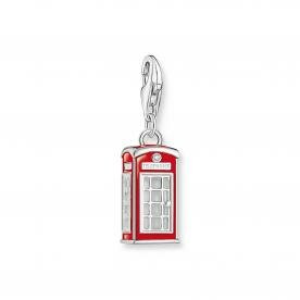 Thomas Sabo Londoni piros telefonfülke ezüst charm 2120-041-10
