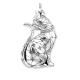 Thomas Sabo Macska ezüst medál színes kövekkel PE857-340-7