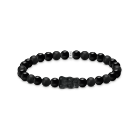 Thomas Sabo Obszidián gumis karkötő fekete Haribo gumi macival 