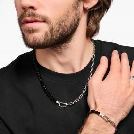 Thomas Sabo Ónix ezüst láncos nyaklánc KE2179-507-11-L55V