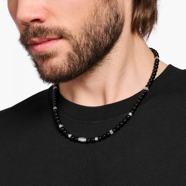 Thomas Sabo Ónix ezüst nyaklánc KE2180-507-11-L50