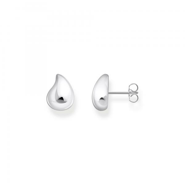 Thomas Sabo Organikus csepp formájú kis ezüst fülbevaló H2303-001-21