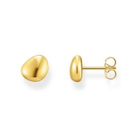 Thomas Sabo Organikus formájú bedugós aranyozott ezüst fülbevaló H2307-413-39