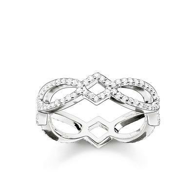 Thomas Sabo Örök szerelem ezüst gyűrű cirkóniával TR2085-051-14-54
