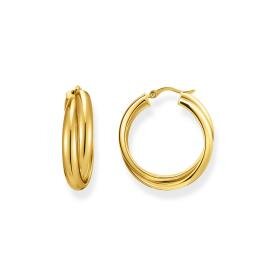 Thomas Sabo Összefonódó nagy karika aranyozott ezüst fülbevaló CR738-413-39
