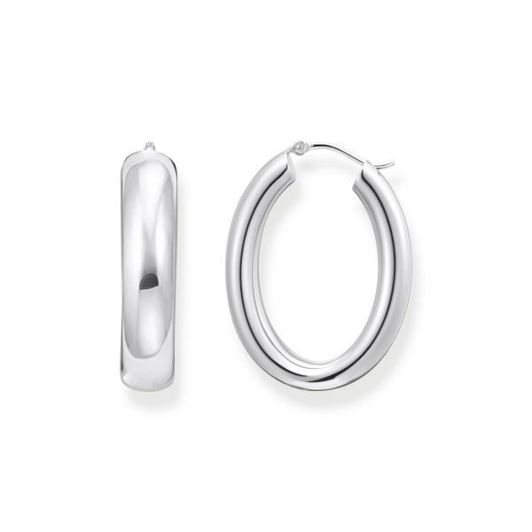 Thomas Sabo Ovális ezüst karika fülbevaló CR739-001-21