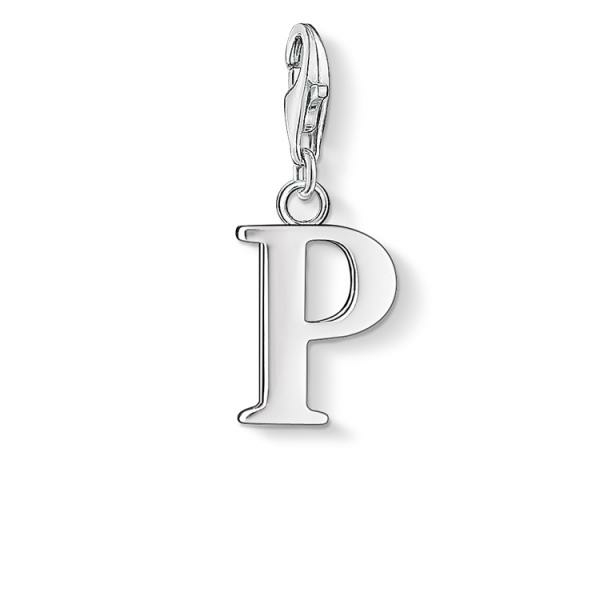 Thomas Sabo P betű ezüst charm 0190-001-12