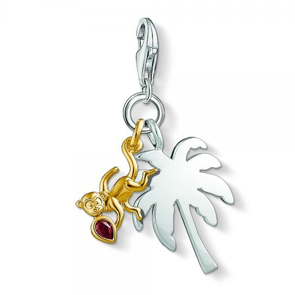 Thomas Sabo Pálmafa majommal ezüst charm 1348-414-10