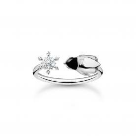 Thomas Sabo Pingvin és hópehely ezüst gyűrű 