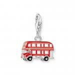 Thomas Sabo Piros London busz ezüst charm 2119-007-10