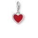Thomas Sabo Pöttyös vörös szív ezüst charm 1564-337-10