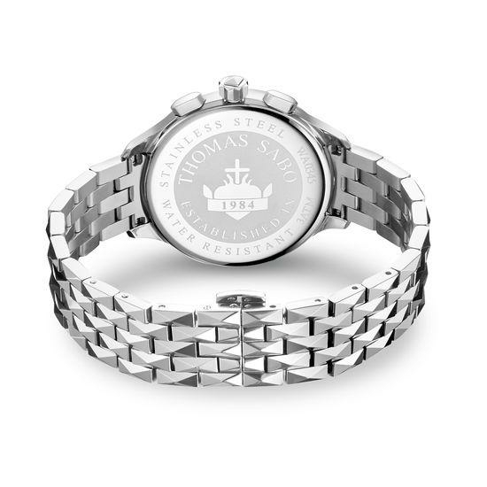 Thomas Sabo Rebel at heart chronograph ezüst női óra WA0345-201-201-38