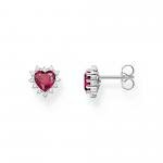 Thomas Sabo Romantikus piros szív ezüst fülbevaló H2315-013-10
