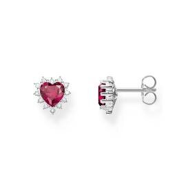 Thomas Sabo Romantikus piros szív ezüst fülbevaló H2315-013-10