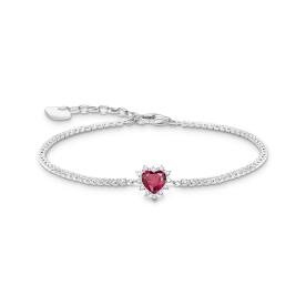 Thomas Sabo Romantikus piros szív ezüst karkötő A2188-013-10-L19V