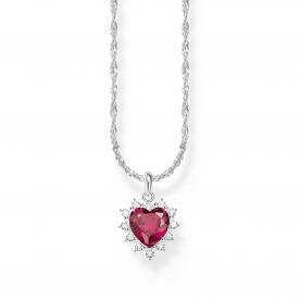 Thomas Sabo Romantikus piros szív ezüst nyaklánc KE2305-013-10-L45V