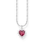 Thomas Sabo Romantikus piros szív ezüst nyaklánc KE2305-013-10-L45V