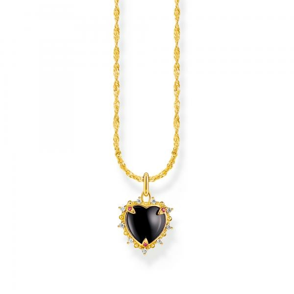 Thomas Sabo Romantikus szív aranyozott ezüst nyaklánc KE2297-995-11-L45v
