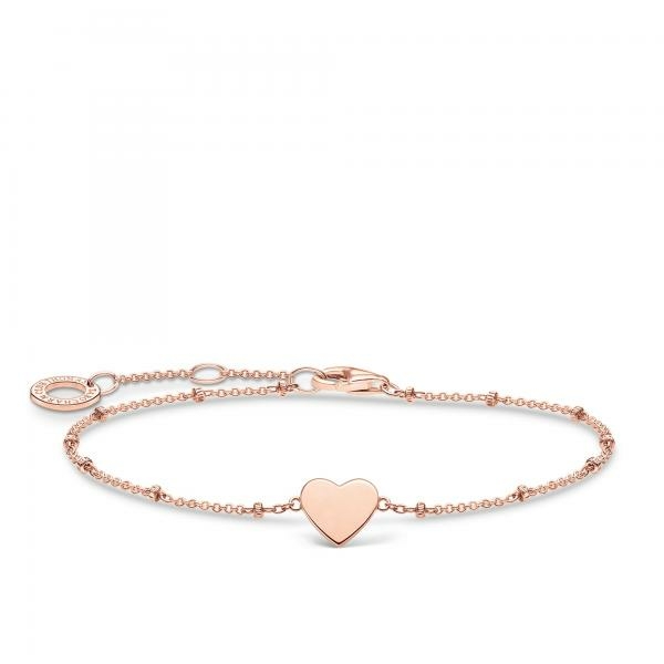 Thomas Sabo Rozé bogyós karkötő szívvel A1991-415-40-L19v