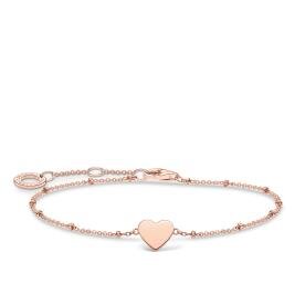 Thomas Sabo Rozé bogyós karkötő szívvel A1991-415-40-L19v