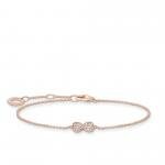 Thomas Sabo Rozé karkötő köves végtelennel A2003-416-14-L19v