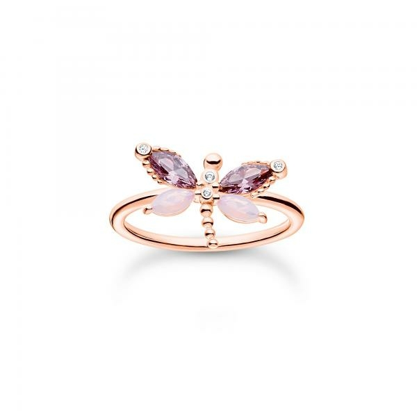 Thomas Sabo Rozé szitakötő gyűrű 