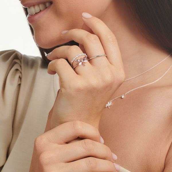 Thomas Sabo Rozé szitakötő gyűrű 