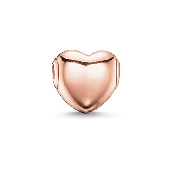 Thomas Sabo Rózsa szív ezüst karma gyöngy 18k rosé arannyal bevonva K0102-415-12