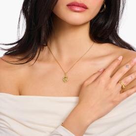 Thomas Sabo Rózsák románca aranyozott ezüst nyaklánc KE2301-414-14-L45v