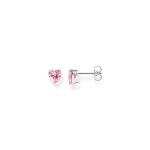 Thomas Sabo Rózsaszín cirkónia szív ezüst fülbevaló H2306-051-9