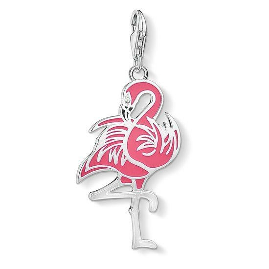 Thomas Sabo Rózsaszín flamingó charm 1519-041-9