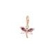 Thomas Sabo Rózsaszín lila rozé szitakötő charm 1873-323-7