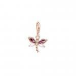 Thomas Sabo Rózsaszín lila rozé szitakötő charm 1873-323-7