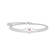 Thomas Sabo Rózsaszín szív ezüst karkötő tűzzománccal A2091-041-9-L19V