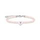 Thomas Sabo Rózsaszín szív rózsakvarc ezüst karkötő tűzzománccal A2092-035-9-L19V