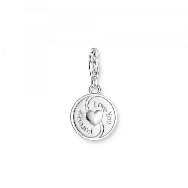 Thomas Sabo Rózsaszín Yin és Yang ezüst charm 2000-041-7