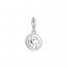 Thomas Sabo Rózsaszín Yin és Yang ezüst charm 2000-041-7