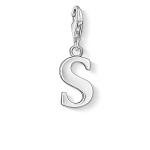 Thomas Sabo S betű ezüst charm 0193-001-12