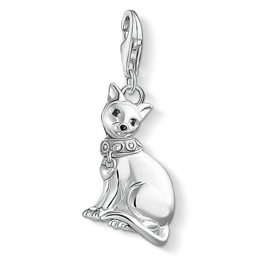 Thomas Sabo Sziámi cica ezüst charm 1511-041-25