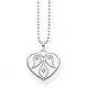 Thomas Sabo Szív ornament ezüst nyaklánc gyémánttal D_KE0018-725-21-L45