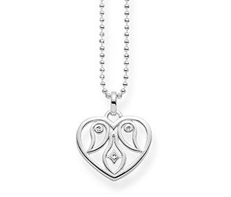 Thomas Sabo Szív ornament ezüst nyaklánc gyémánttal D_KE0018-725-21-L45