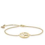 Thomas Sabo Szkarabeusz ezüst karkötő 18K sárga arannyal bevonva A1527-414-11-L19.5