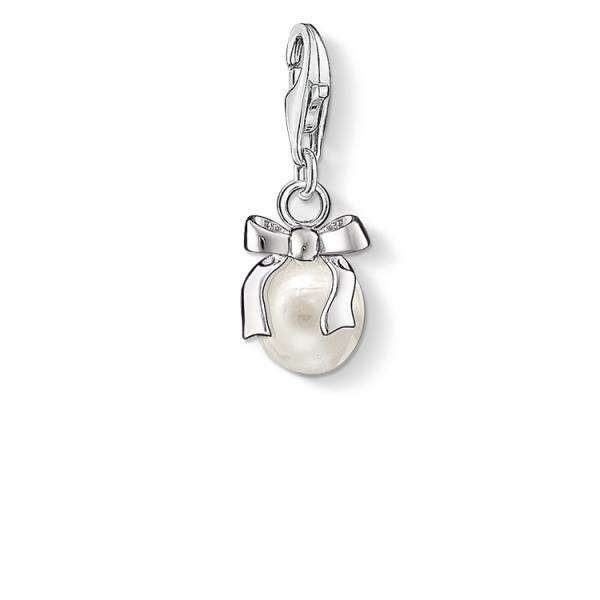 Thomas Sabo Tenyészett gyöngy masnival ezüst charm 0802-082-14
