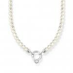 Thomas Sabo Tenyésztett gyöngy állítható charmtartós ezüst nyaklánc KE2187-167-14-L45V