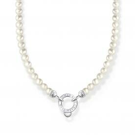 Thomas Sabo Tenyésztett gyöngy állítható charmtartós ezüst nyaklánc KE2187-167-14-L45V