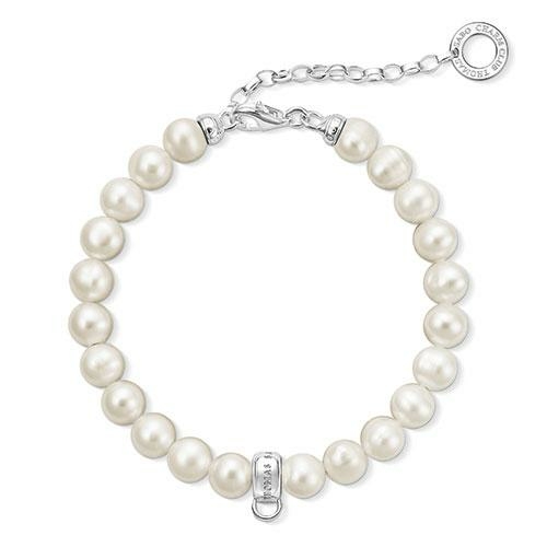 Thomas Sabo Tenyésztett gyöngy charm karkötő X0225-082-14-L18.5v