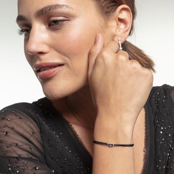 Thomas Sabo Textil karkötő fekete kővel LS0105-401-11-L20