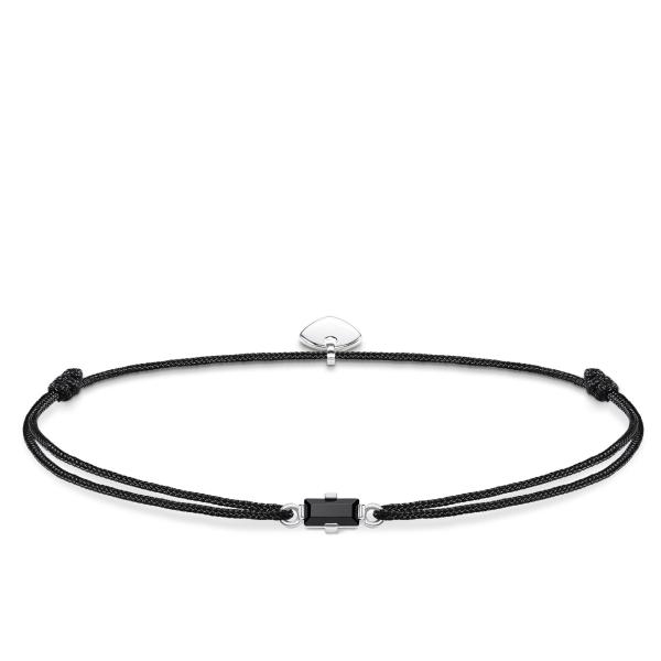 Thomas Sabo Textil karkötő fekete kővel LS0105-401-11-L20