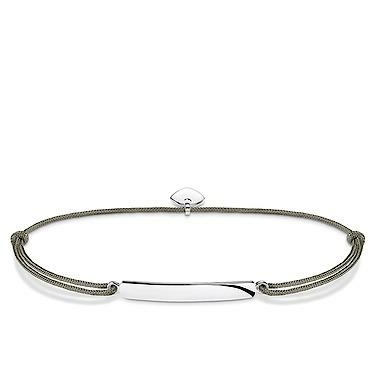 Thomas Sabo Textil karkötő gravírozható ezüst lappal LS028-173-5-L20